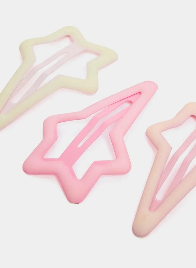 Styli Pack of 3 - Girls Star Hair Clips