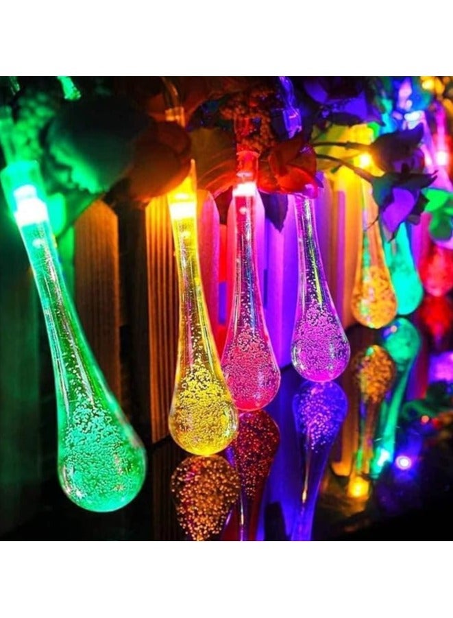 Large Crystal Rope Teardrop LED Light Multicolor Decoration and Events - Multicolor - Image 1