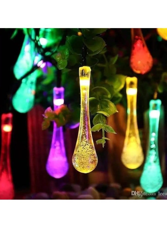 Large Crystal Rope Teardrop LED Light Multicolor Decoration and Events - Multicolor - Image 2
