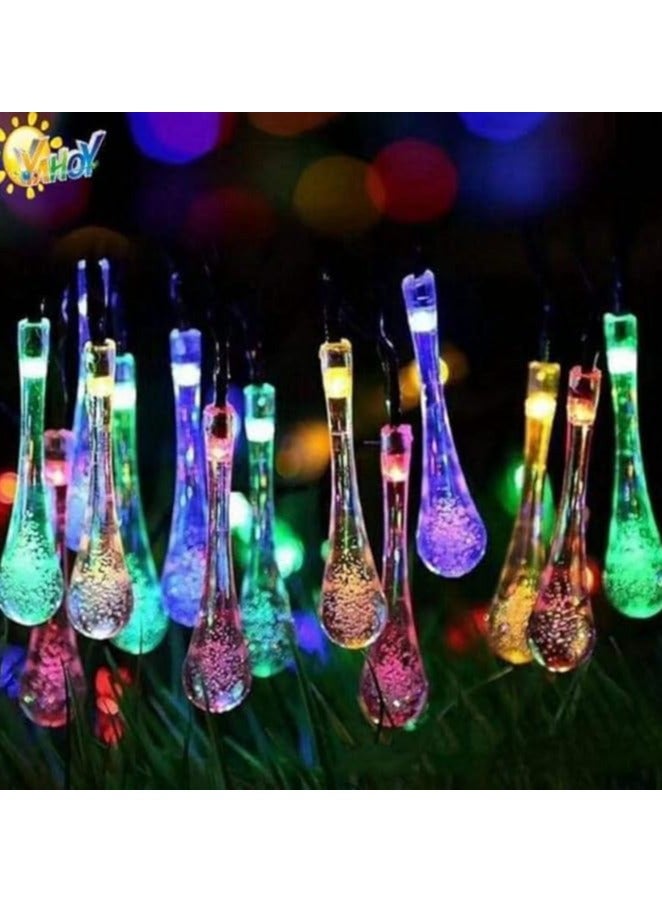 Large Crystal Rope Teardrop LED Light Multicolor Decoration and Events - Multicolor - Image 3