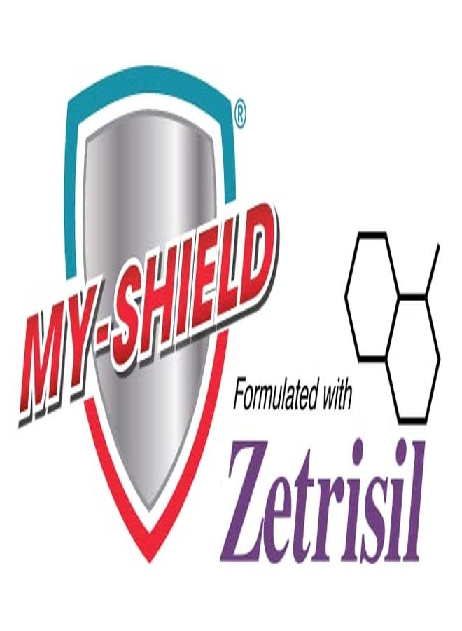 My-Shield Sanitizing Hand Wipes - Travel Pack - 20 Count (4-pack) Alcohol-Free, Long-lasting Protection. Kills 99.9% of Germs. Moisturizes With Aloe Vera. Formulated with Zetrisil. - Image 4