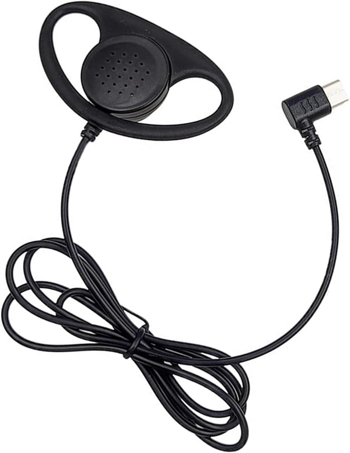 USB C Ear Hook Single Side Earbud Bent Plug Headphone For MP3 MP4 Mobile Phones - Image 1