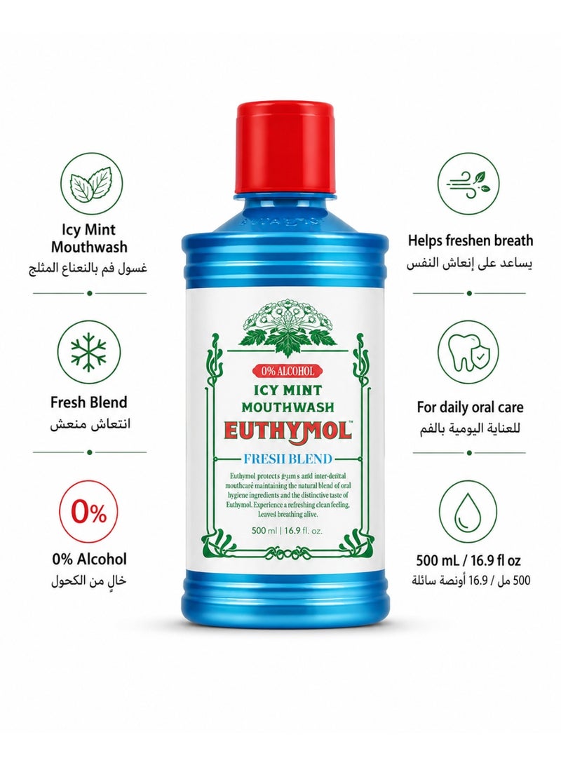 يوثيمول غسول الفم يوثيمول بنكهة النعناع المثلج 500 مل - Image 2