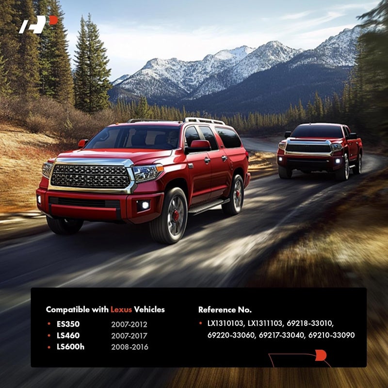 A-Premium Chrome Exterior Door Handles for Lexus ES350, LS460, LS600h - 2-PC Set - Image 2