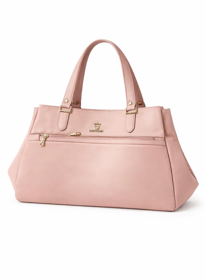 Women's Vegan Leather Tote Bag (Dusty Rose) - Image 1