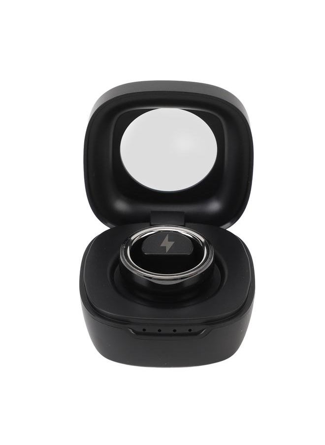 Thoraya Smart Ring Multifunction Sleep Temperature Monitoring Pedometer 23mah Health Tracker Ring with Charging Case Black No. 16  - Image 2