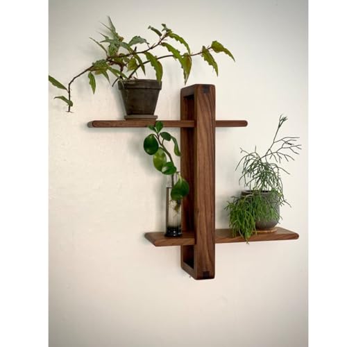 Crysellewoods Wooden floting Wall Shelf/Shelves/sheft Shelf for Plant and Antique Items, Wall Art for Home, Office - Image 3