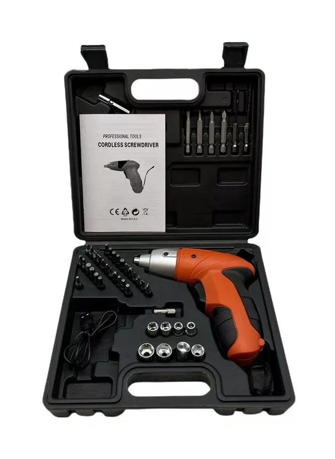 Generic 45pcs 4.8V Screwdriver Set, USB Cable, Rechargeable1550  - Image 4