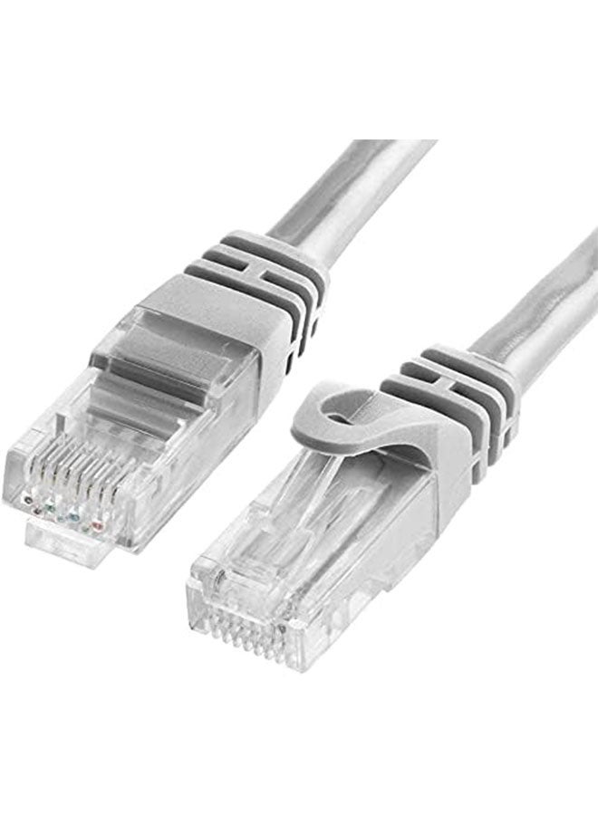 ليدين كابل إيثرنت Cat6 عالي السرعة RJ45 LAN للتوصيل والتوصيل للألعاب، PS4/PS3، Nintendo Switch، Raspberry Pi 4، التلفزيون الذكي، الكمبيوتر، جهاز التوجيه، المودم (رمادي، 25 متر) - Image 3
