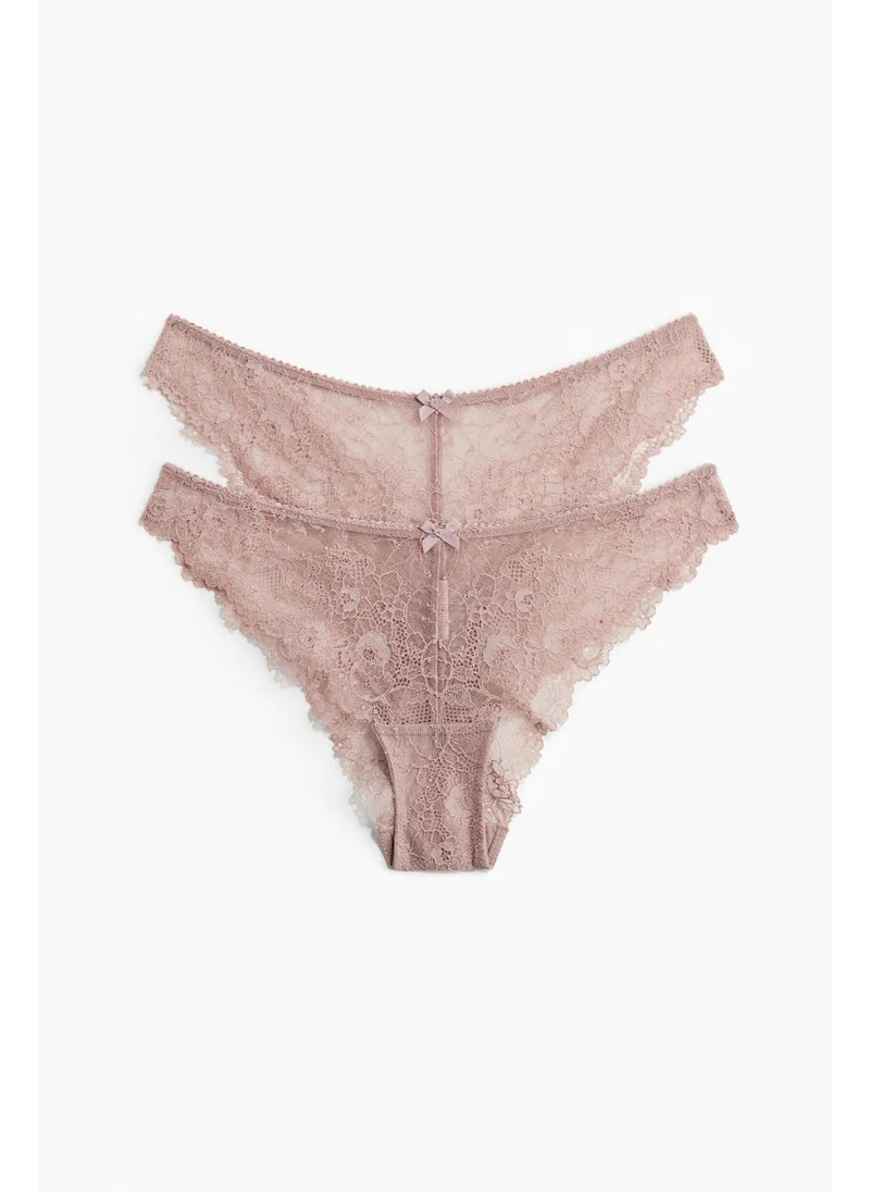 H&M 2-pack cheeky lace briefs