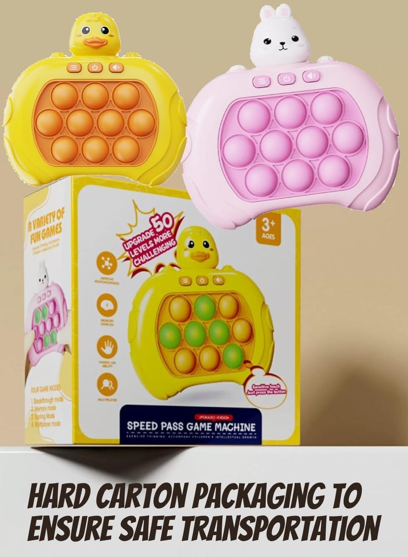 Panvil Quick Push Pop Game Toy – Interactive Poppet Fidget Toy for Kids, Blow-the-Mole Squeeze Game, Montessori Busy Board, Early Development Sensory Toy – Anti-Stress Toy Made of ABS & Silicone - Image 5