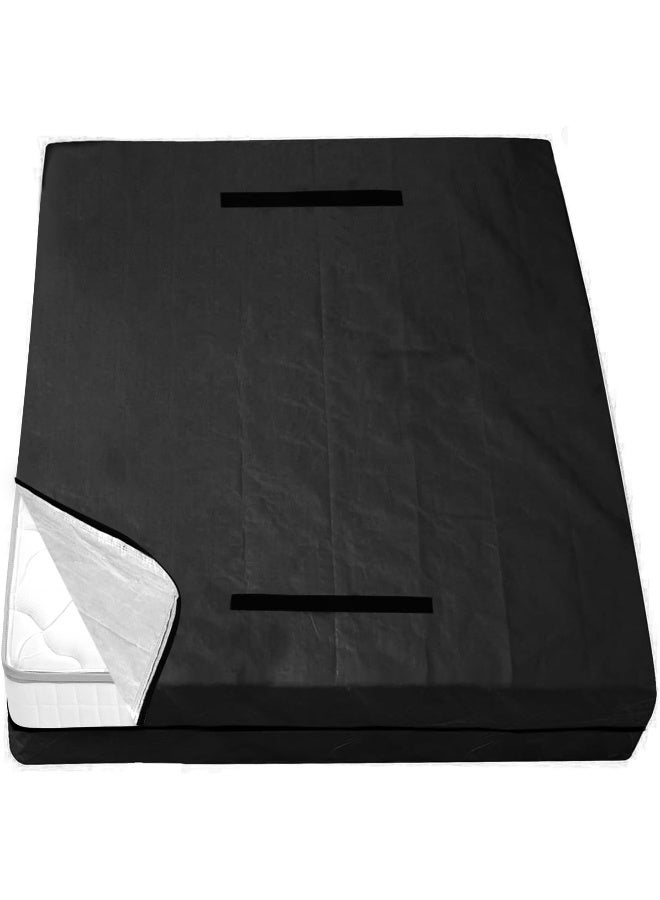 Coldwind Mattress Bags for Moving and Storage, Waterproof Mattress Cover for Moving with Heavy Duty Handles, Strong Zipper, Reusable Mattress Storage Bag, Moving Supplies & Moving Bags, Queen Size, Black  - Image 1