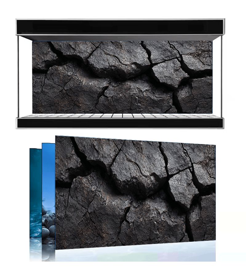 Self Adhesive 3D Aquarium Background Wallpaper 91cm x 50cm Realistic Underwater Scenery with Reefs Aquatic Plants Fish Shrimp Peel and Stick Fish Tank Decoration - Image 4