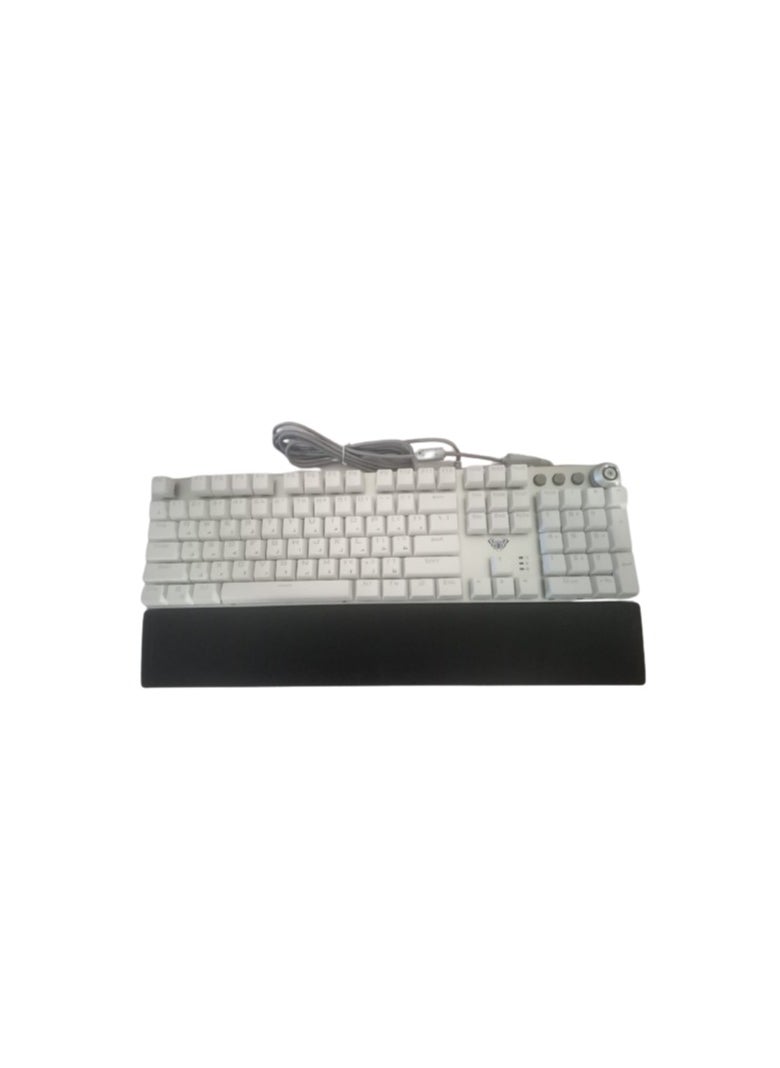 AULA - Aula F2058 Full Mechanical Gaming Keyboard With Rainbow Backlit LED -  Switches |Arabic/English - Image 1