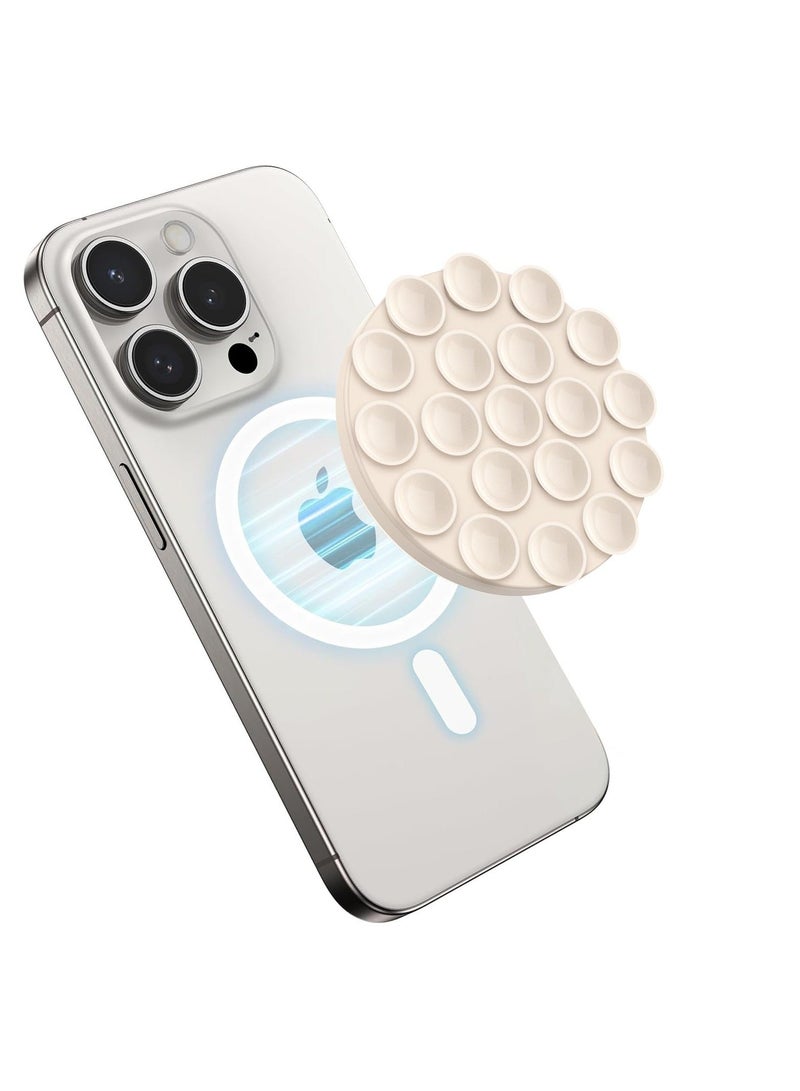 Y&D Silicone Suction Phone Case Magnetic Mount, for iPhone 15/14/13/12 Series, Mirror Shower Holder, Perfect TikTok Videos and Selfies - Image 1