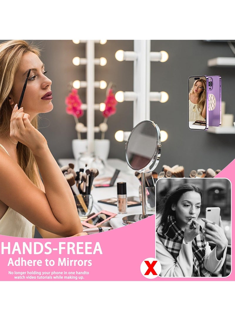 Y&D Silicone Suction Phone Case Magnetic Mount, for iPhone 15/14/13/12 Series, Mirror Shower Holder, Perfect TikTok Videos and Selfies - Image 4