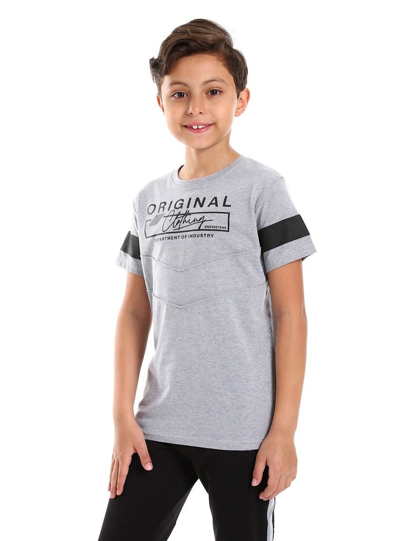 Caesar Boys Round Neck Shirt Printed  - Image 2