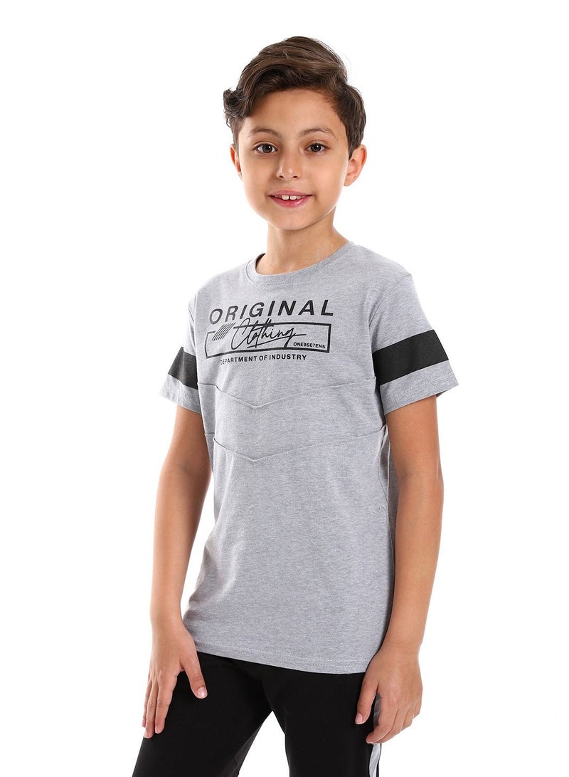 Caesar Boys Round Neck Shirt Printed  - Image 3