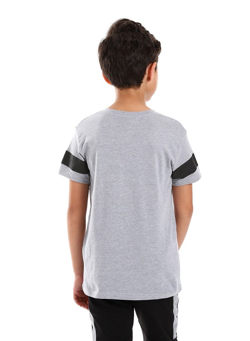 Caesar Boys Round Neck Shirt Printed  - Image 4