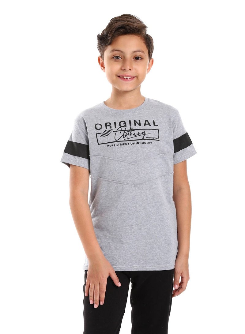 Caesar Boys Round Neck Shirt Printed  - Image 1
