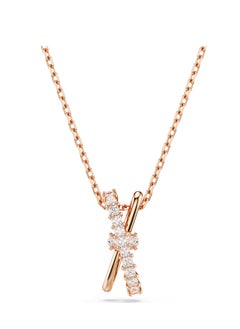 Generic Hyperbola Necklace Mixed Cut, Rotated, Rose Gold  - Image 1