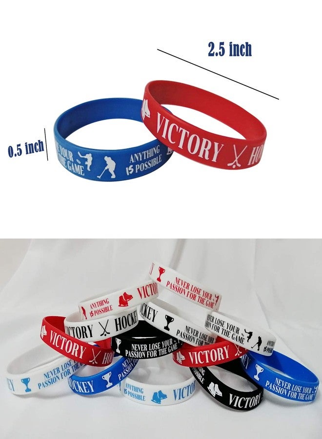 كوبا بلاي 36 قطعة من الأساور المطاطية التحفيزية للهوكي - هدايا ومستلزمات حفلات أعياد الميلاد الرياضية/الهوكي، زينة، جوائز، أساور معصم سيليكون - Image 3