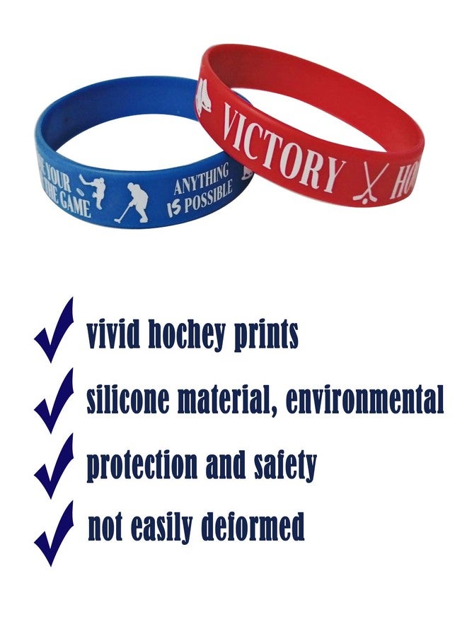 كوبا بلاي 36 قطعة من الأساور المطاطية التحفيزية للهوكي - هدايا ومستلزمات حفلات أعياد الميلاد الرياضية/الهوكي، زينة، جوائز، أساور معصم سيليكون - Image 2