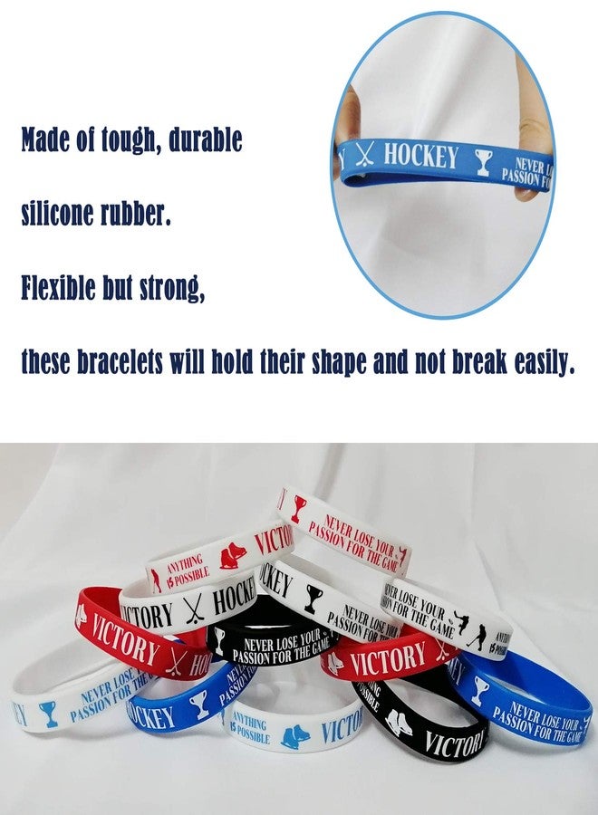 كوبا بلاي 36 قطعة من الأساور المطاطية التحفيزية للهوكي - هدايا ومستلزمات حفلات أعياد الميلاد الرياضية/الهوكي، زينة، جوائز، أساور معصم سيليكون - Image 4
