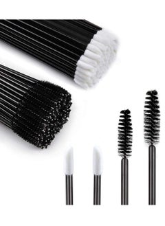 200 Pcs Makeup Applicators Tools Kit, Includes 100 Lipstick Applicators Lip Wands 100 Mascara Wands Eyelash Brush, Eyebrow Extension Lipstick Applicators Makeup Brush Tool Kits