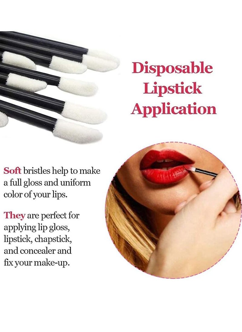 Generic - 200 Pcs Makeup Applicators Tools Kit, Includes 100 Lipstick Applicators Lip Wands 100 Mascara Wands Eyelash Brush, Eyebrow Extension Lipstick Applicators Makeup Brush Tool Kits - Image 1
