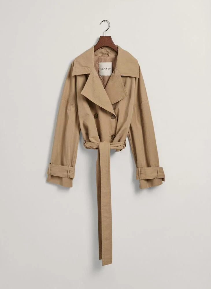 غانت Gant Cropped Trench Jacket