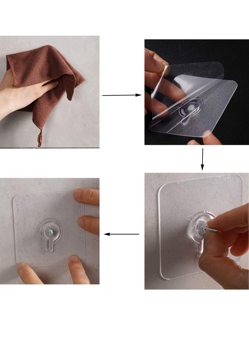 Adhesive wall screw hanging nails seamless screw for kitchen, bathroom, bedroom and living room set of 10 pcs  - Image 5