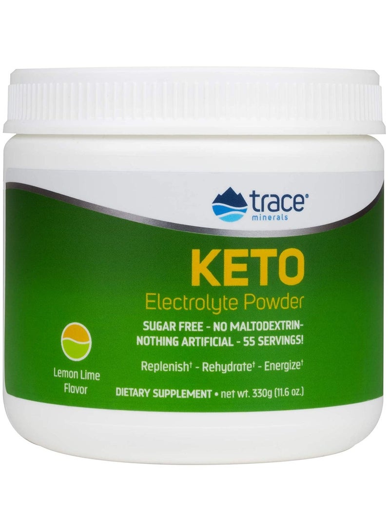 Trace Minerals Keto Electrolyte Powder Lemon Lime - Image 1