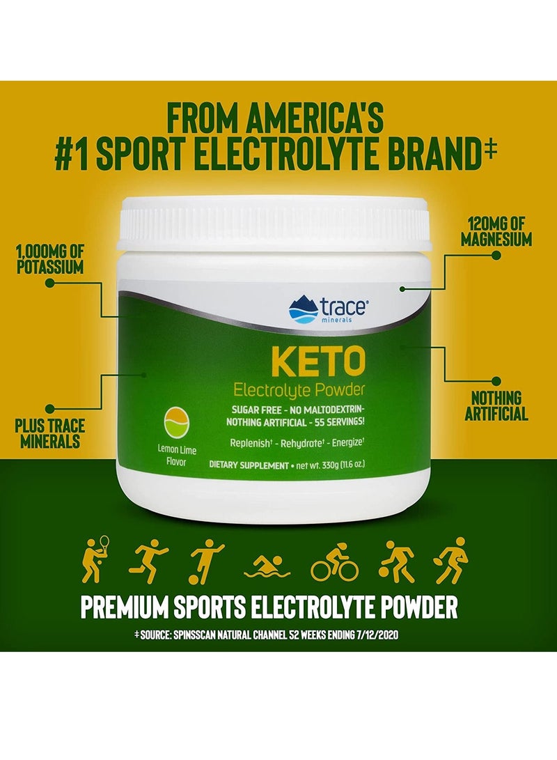 Trace Minerals Keto Electrolyte Powder Lemon Lime - Image 4