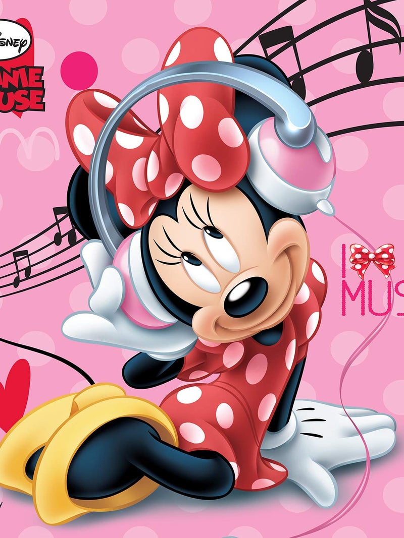 Athom Trendz Athom Living Polyester Disney Minnie Mouse Kids Cushion Cover 16 X 16 Inches, Multicolour - Image 3