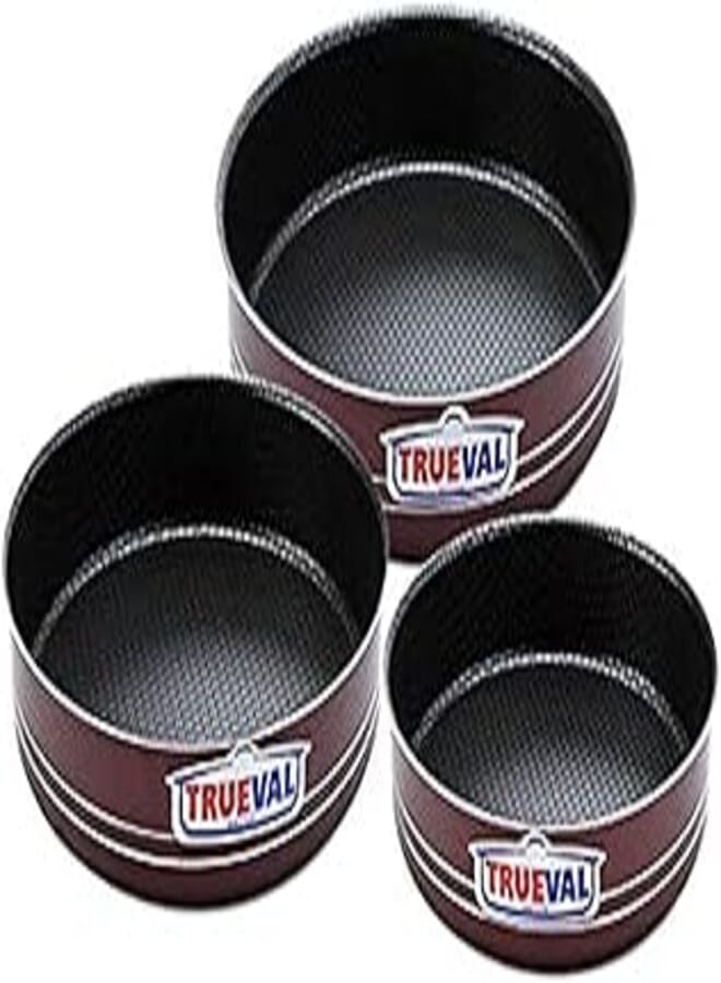 Trueval Teflon oven tray, 3 pieces - dark red