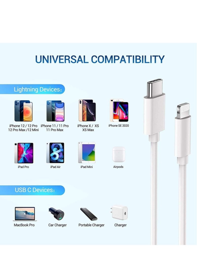Generic - USB C to Lightning Cable MFi Certified - ilikable 3Pack 3FT Fast iPhone 13 Charger Cable - Lightning to Type C Cable Compatible with iPhone 13 12 Pro 11 Max XS XR 8 Plus SE 2020 iPad Pro AirPods Pro - Image 1