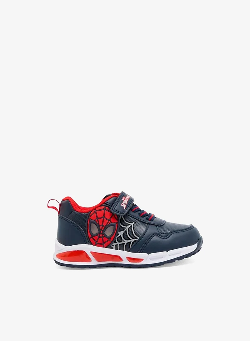 مارفل Boys Spider-Man Print Light-Up Ankle School Sneakers