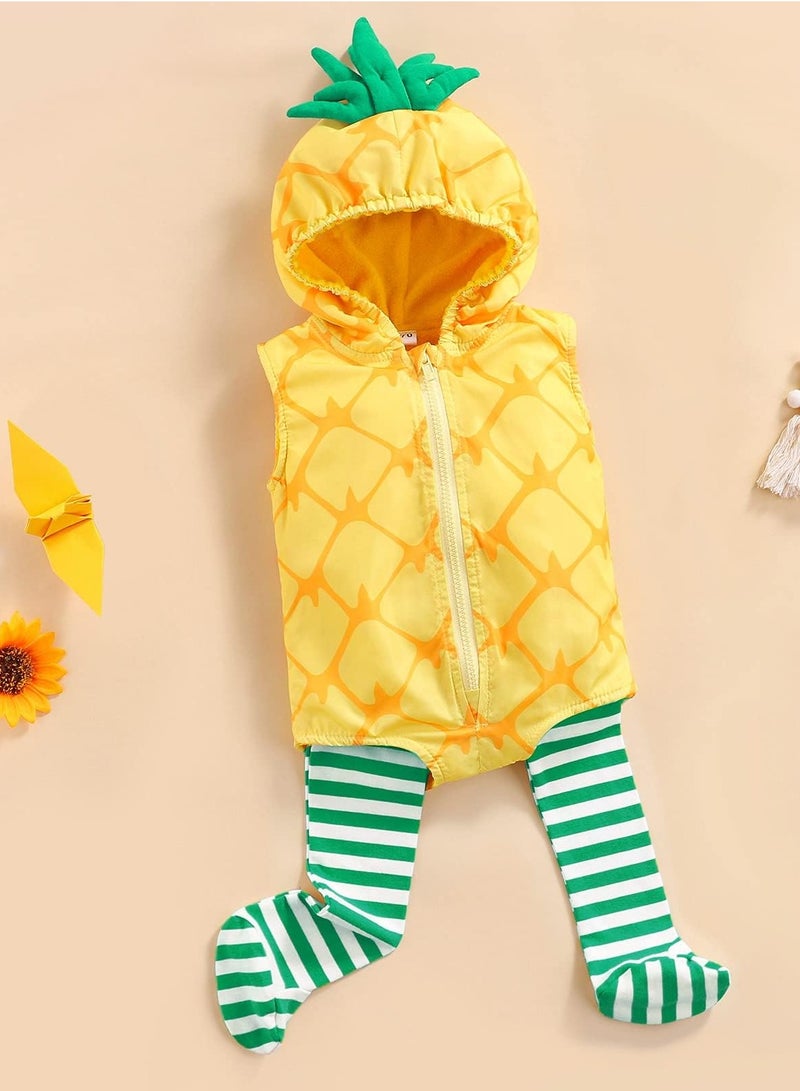 SOLARAE Baby Costume Animal For Kids Infant Toddler Onesie Fruit Romper Jumpsuit Hooded Birthday Party Cartoon Clothes Dress Up Outfit - Image 3