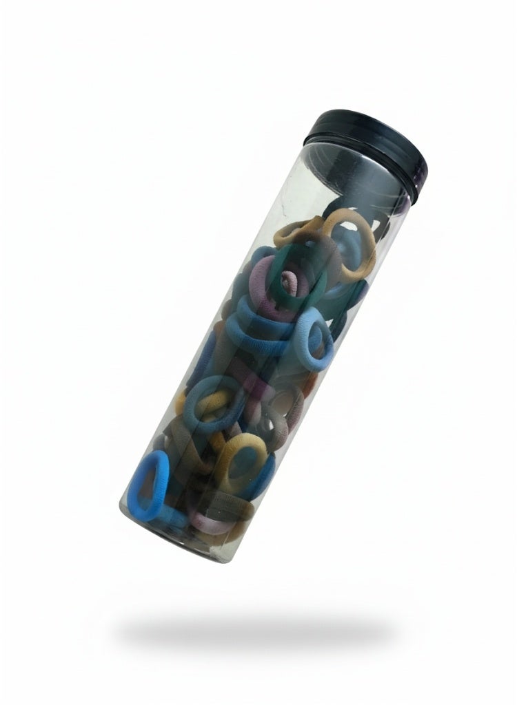 Set of about 180 Pcs Elastic Hair Bands Set: Bulk Small, Medium & Large Ponytail Holders. - Image 3