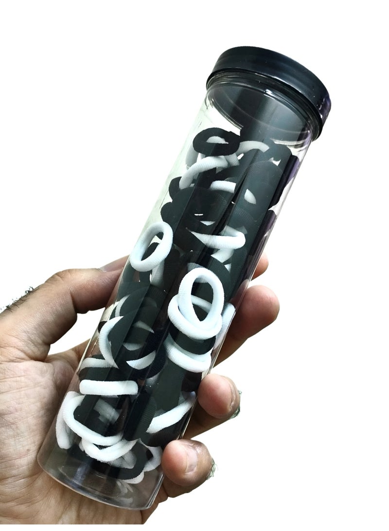 Set of about 180 Pcs Elastic Hair Bands Set: Bulk Small, Medium & Large Ponytail Holders. - Image 4