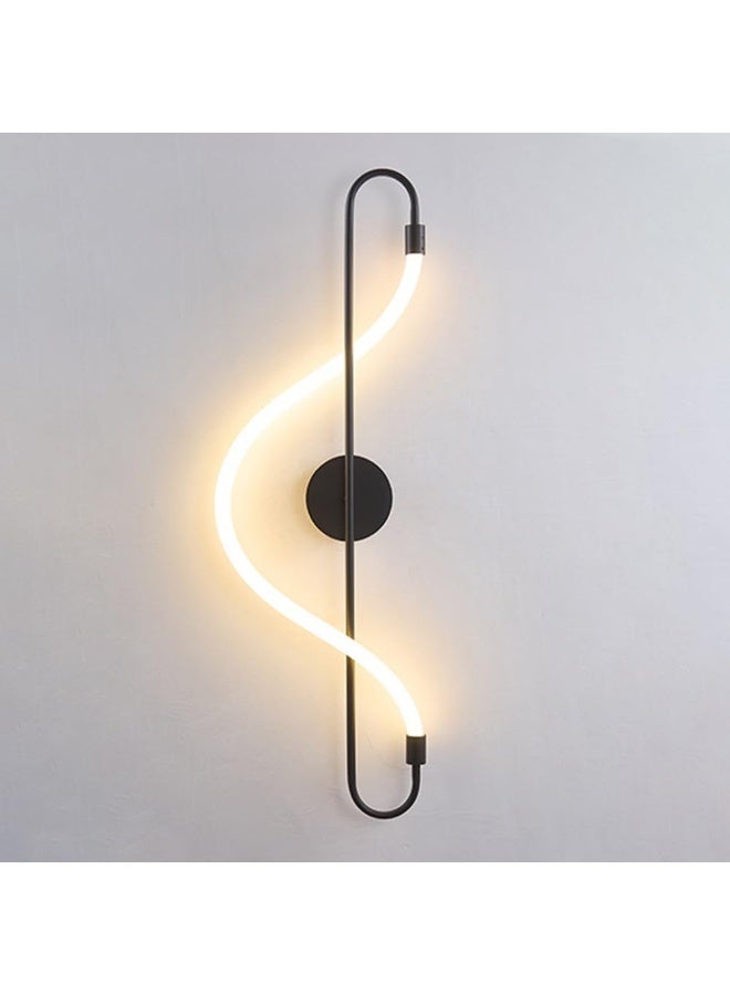 Modern LED Wall Sconce Light – Curved Decorative Wall Lamp for Bedroom, Living Room & Hallway | Contemporary Indoor Lighting Fixture | Energy-Efficient Ambient LED Wall Light - Image 1