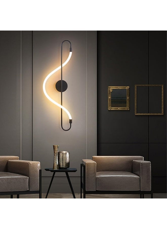 Modern LED Wall Sconce Light – Curved Decorative Wall Lamp for Bedroom, Living Room & Hallway | Contemporary Indoor Lighting Fixture | Energy-Efficient Ambient LED Wall Light - Image 3