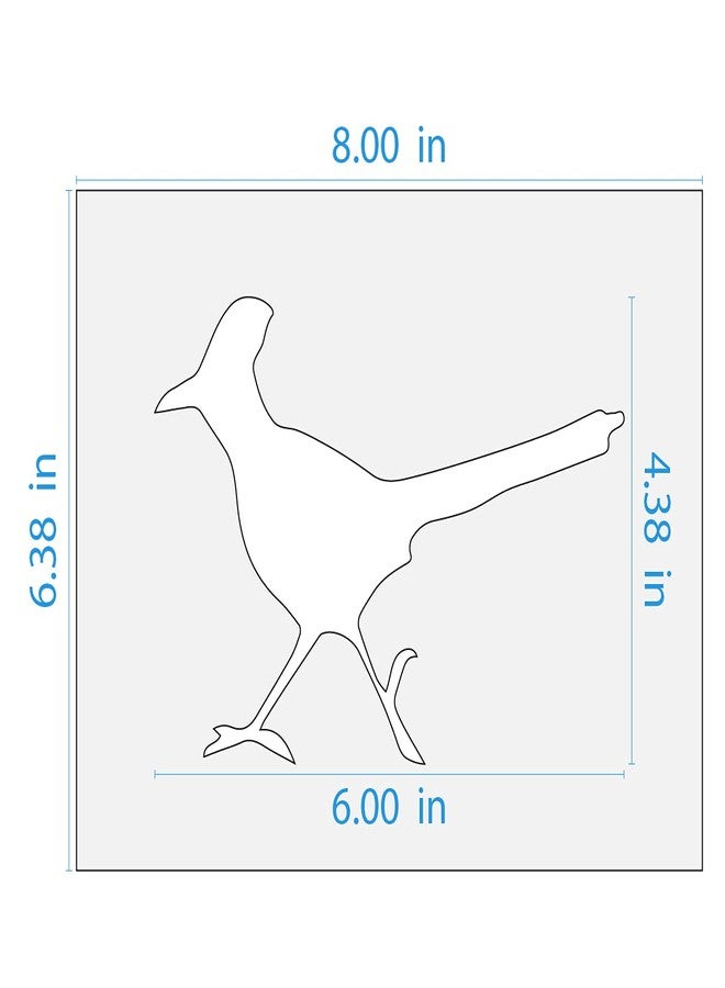 Stencil Stop استنسل طائر رود رنر - بلاستيك مايلر 14 مل (6 × 4.38 بوصة) - Image 4