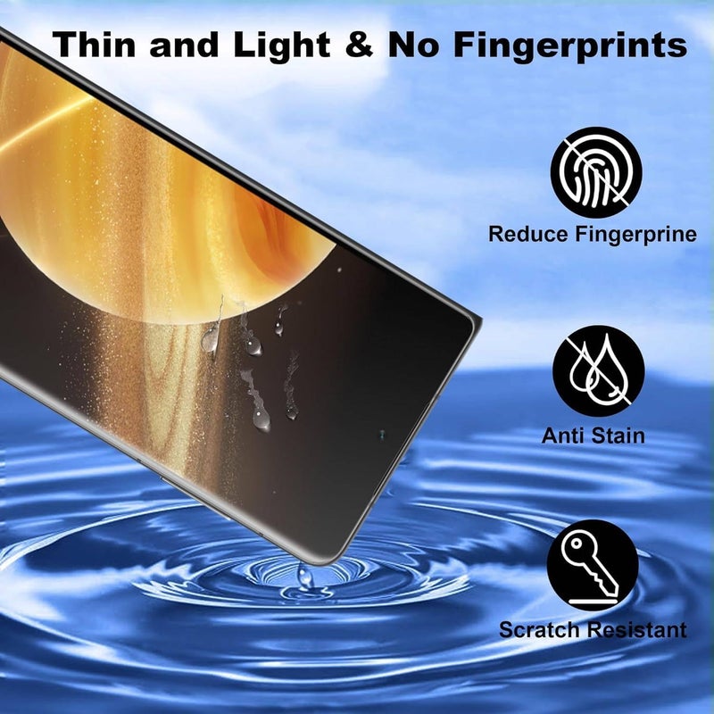 Vurtboly 2Pack Privacy Screen Protector Compatible with Honor Magic V3 2024, Outside&Inside Anti-peeping Screen Protector, Anti-Spy 9H Tempered Glass Protector Film for Honor Magic V3 2024 - Image 5