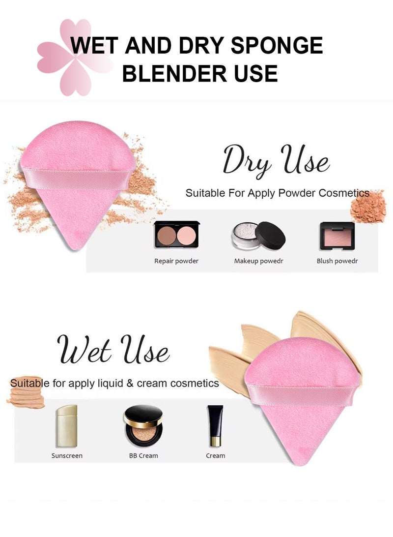هومار كيت مجموعة إسفنجات مكياج مكونة من 20 قطعة، مجموعة إسفنجات مزج متعددة الألوان مع عصابة رأس ومنفاخات بودرة وإسفنجة تنظيف وأساور معصم، إسفنجات تجميل متوسطة الحجم صغيرة الحجم لتحديد الوجه والعين والزوايا (وردي) - Image 5