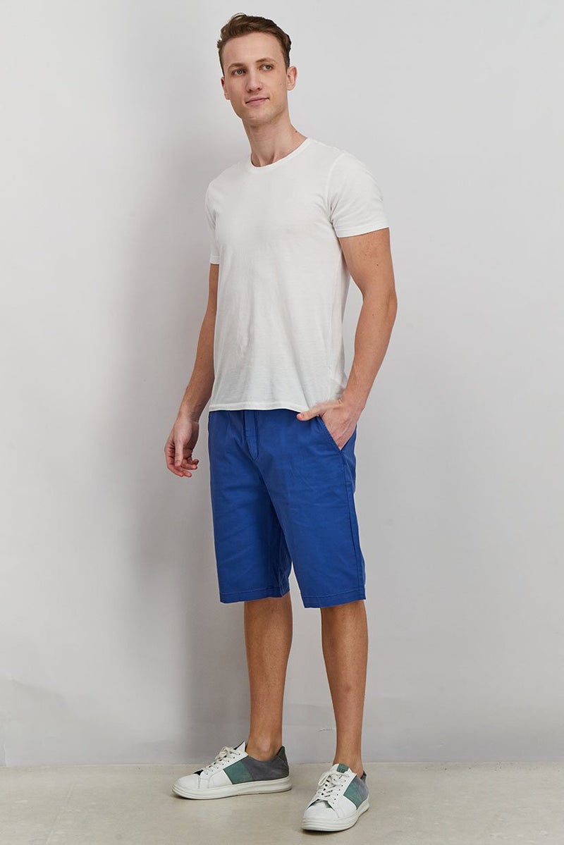 Tchibo شورتات تشينو عادية للرجال، لون أزرق - Image 3