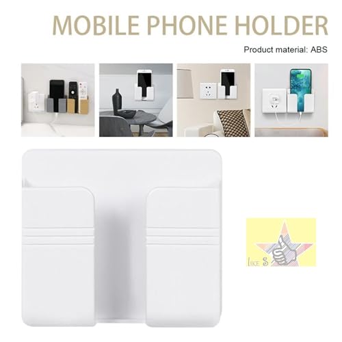 Like Star Helmet Chin Strap Mount Mobile Holder Clip & Screw Compatible with All Smart Phones Go pro Hero 9/8/7/6,SJCAM, Yi, DJI Osmo Action & Other Action Camera with (Wall Mount Mobile Stand-White) - Image 5