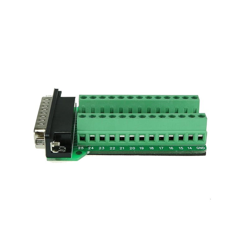Twinkle Bay DB25 D-Sub Male Plug 25-Pin Terminal Breakout PCB Board - Image 5
