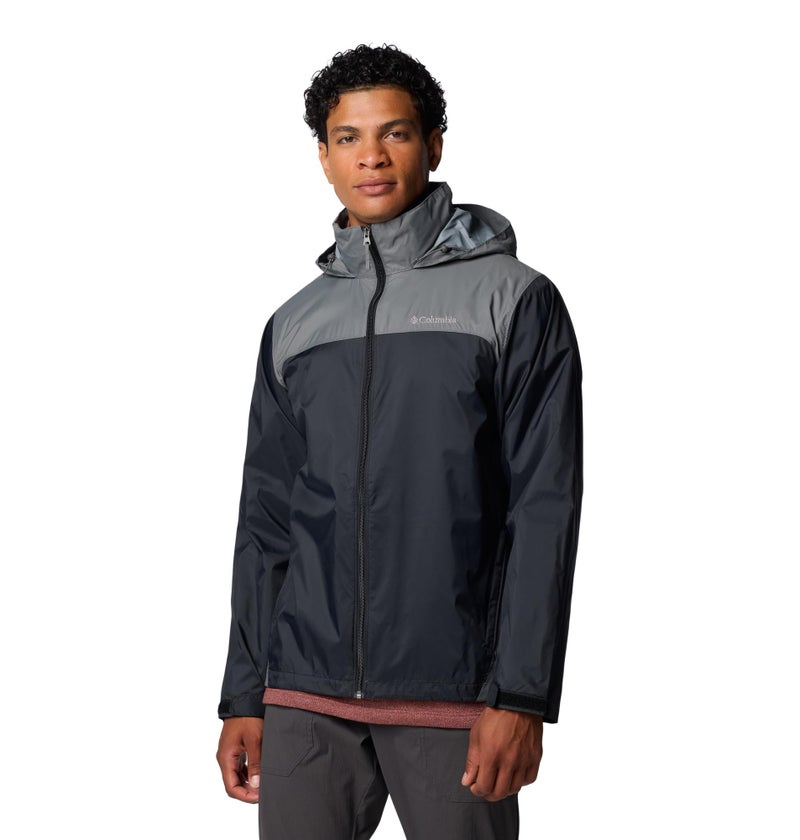 Columbia Mens Glennaker Lake II Rain Jacket BlackCity Grey 3X Tall